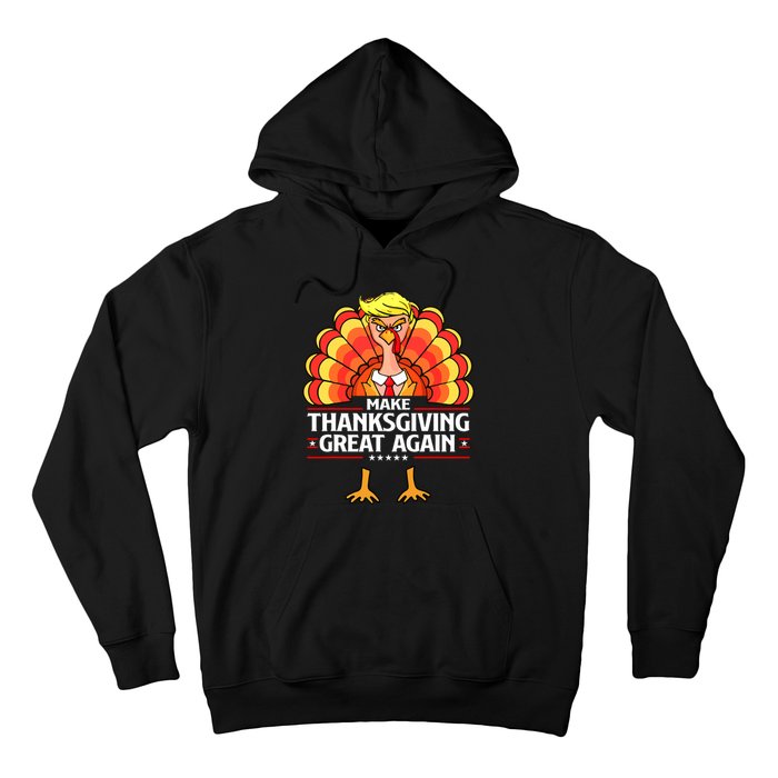 Make Thanksgiving Great Again Funny Turkey Day Hoodie