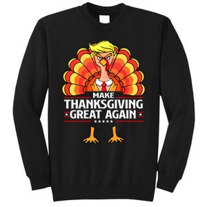 Make Thanksgiving Great Again Funny Turkey Day Tall Sweatshirt