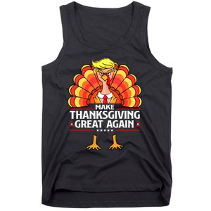 Make Thanksgiving Great Again Funny Turkey Day Tank Top