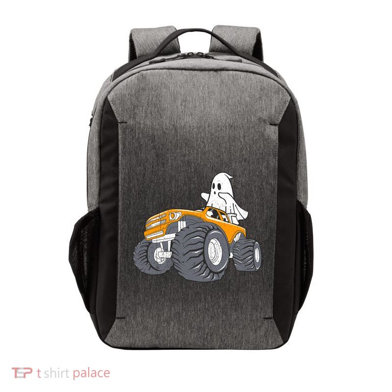 Monster Truck Ghost Halloween Spooky Pumpkin Halloween Fan Gift Vector Backpack