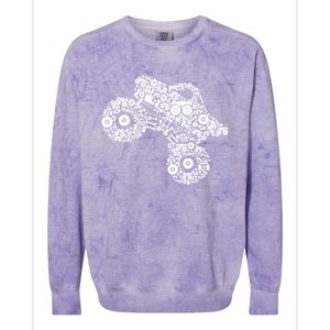 Monster Truck Gift Colorblast Crewneck Sweatshirt