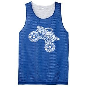 Monster Truck Gift Mesh Reversible Basketball Jersey Tank