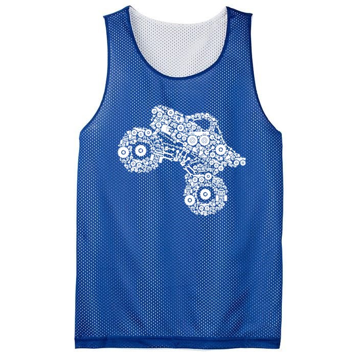 Monster Truck Gift Mesh Reversible Basketball Jersey Tank