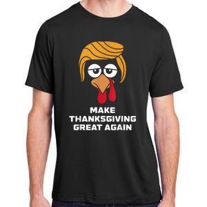 Make Thanksgiving Great Again Funny Turkey Face Adult ChromaSoft Performance T-Shirt