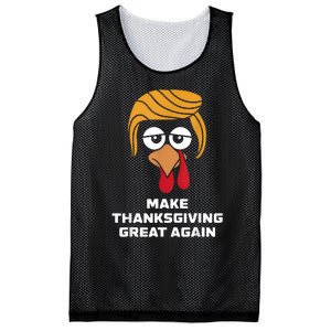 Make Thanksgiving Great Again Funny Turkey Face Mesh Reversible Basketball Jersey Tank