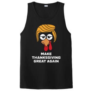 Make Thanksgiving Great Again Funny Turkey Face PosiCharge Competitor Tank