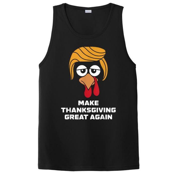 Make Thanksgiving Great Again Funny Turkey Face PosiCharge Competitor Tank