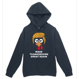 Make Thanksgiving Great Again Funny Turkey Face Urban Pullover Hoodie