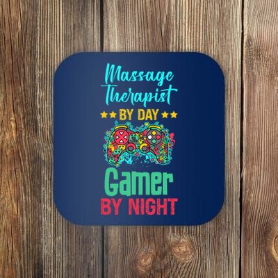 Massage Therapist Gaming Lover Funny Novelty Coaster