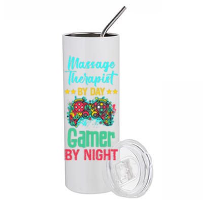 Massage Therapist Gaming Lover Funny Novelty Stainless Steel Tumbler