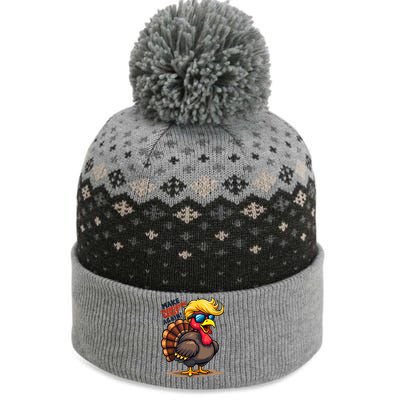 Make Thanksgiving Great Again Trump Turkey Usa Funny Gifts The Baniff Cuffed Pom Beanie