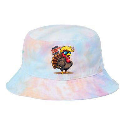 Make Thanksgiving Great Again Trump Turkey Usa Funny Gifts Tie Dye Newport Bucket Hat