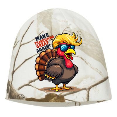 Make Thanksgiving Great Again Trump Turkey Usa Funny Gifts Kati - Camo Knit Beanie