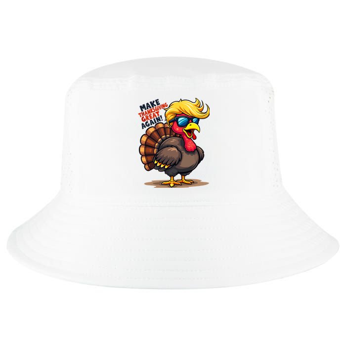 Make Thanksgiving Great Again Trump Turkey Usa Funny Gifts Cool Comfort Performance Bucket Hat