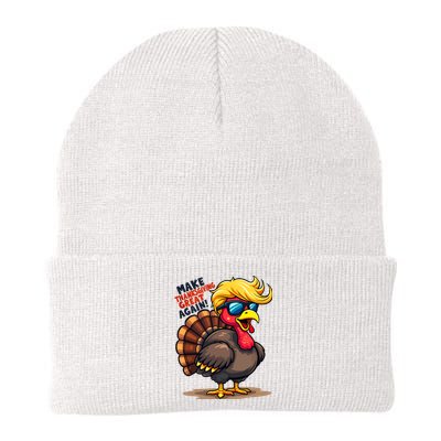 Make Thanksgiving Great Again Trump Turkey Usa Funny Gifts Knit Cap Winter Beanie