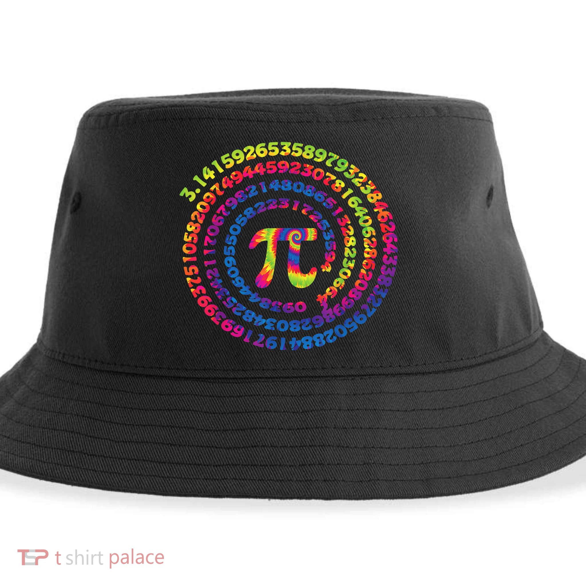 Math Teacher Gifts Tie Dye Pi Symbol Pi Day Sustainable Bucket Hat