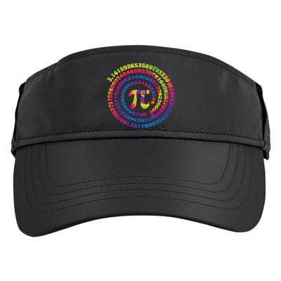 Math Teacher Gifts Tie Dye Pi Symbol Pi Day Adult Drive Performance Visor