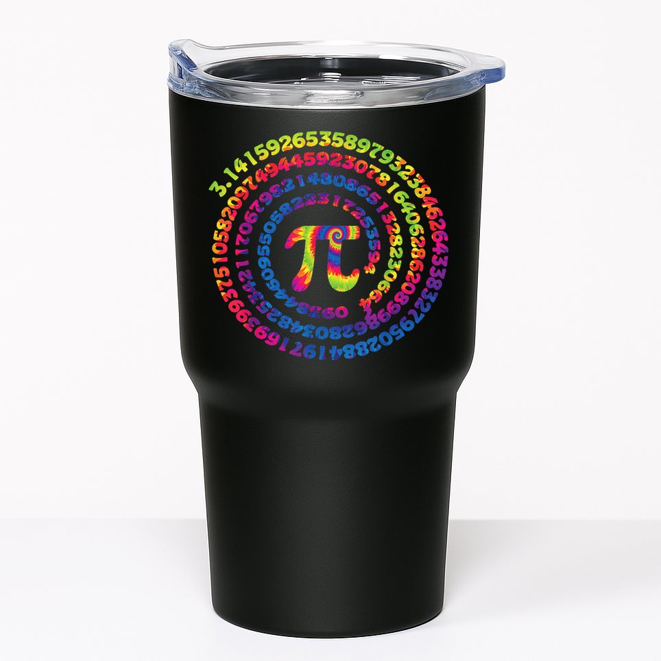Math Teacher Gifts Tie Dye Pi Symbol Pi Day Tumbler