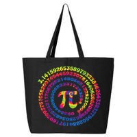 Math Teacher Gifts Tie Dye Pi Symbol Pi Day 25L Jumbo Tote
