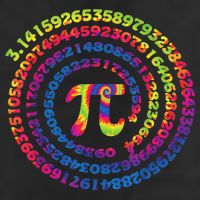 Math Teacher Gifts Tie Dye Pi Symbol Pi Day 25L Jumbo Tote