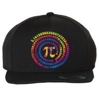 Math Teacher Gifts Tie Dye Pi Symbol Pi Day Wool Snapback Cap