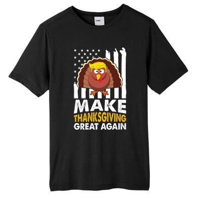 Make Thanksgiving Great Agains Trump Holiday Turkey 2024 Tall Fusion ChromaSoft Performance T-Shirt