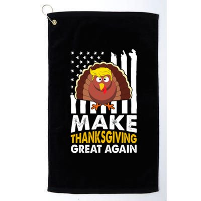 Make Thanksgiving Great Agains Trump Holiday Turkey 2024 Platinum Collection Golf Towel