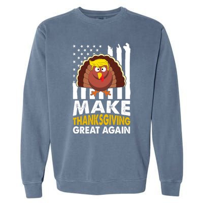 Make Thanksgiving Great Agains Trump Holiday Turkey 2024 Garment-Dyed Sweatshirt