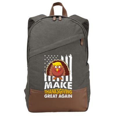 Make Thanksgiving Great Agains Trump Holiday Turkey 2024 Cotton Canvas Backpack