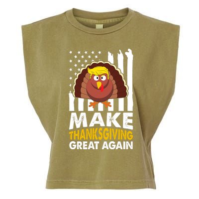 Make Thanksgiving Great Agains Trump Holiday Turkey 2024 Garment-Dyed Women's Muscle Tee