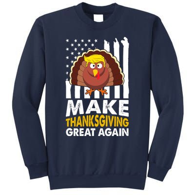 Make Thanksgiving Great Agains Trump Holiday Turkey 2024 Sweatshirt