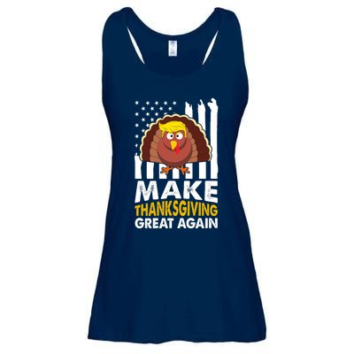 Make Thanksgiving Great Agains Trump Holiday Turkey 2024 Ladies Essential Flowy Tank