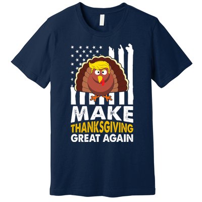 Make Thanksgiving Great Agains Trump Holiday Turkey 2024 Premium T-Shirt