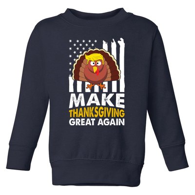 Make Thanksgiving Great Agains Trump Holiday Turkey 2024 Toddler Sweatshirt