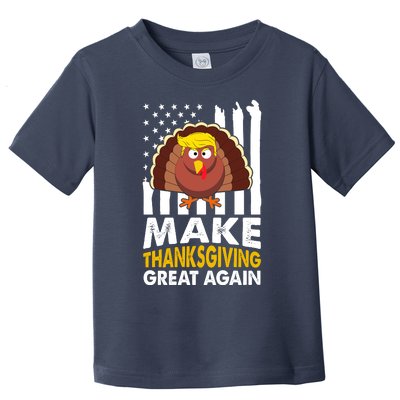 Make Thanksgiving Great Agains Trump Holiday Turkey 2024 Toddler T-Shirt