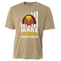 Make Thanksgiving Great Agains Trump Holiday Turkey 2024 Cooling Performance Crew T-Shirt