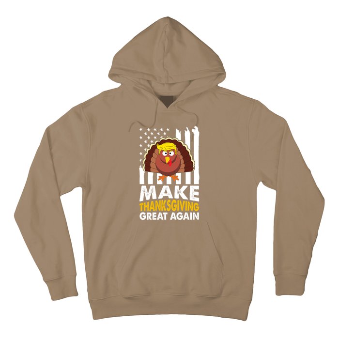 Make Thanksgiving Great Agains Trump Holiday Turkey 2024 Hoodie