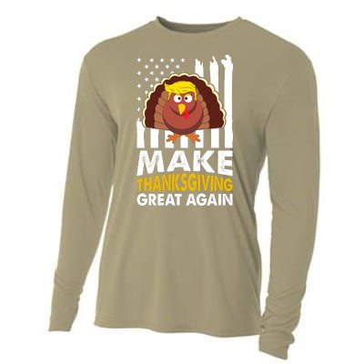 Make Thanksgiving Great Agains Trump Holiday Turkey 2024 Cooling Performance Long Sleeve Crew