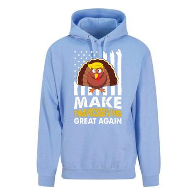 Make Thanksgiving Great Agains Trump Holiday Turkey 2024 Unisex Surf Hoodie