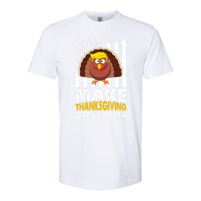 Make Thanksgiving Great Agains Trump Holiday Turkey 2024 Softstyle CVC T-Shirt