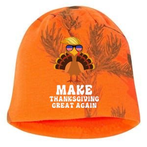 Make Thanksgiving Great Again Trump Holiday Turkey 2024 Kati - Camo Knit Beanie