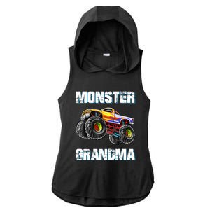 Monster Truck Grandma Monster Truck Are My Jam Truck Lovers Ladies PosiCharge Tri-Blend Wicking Draft Hoodie Tank