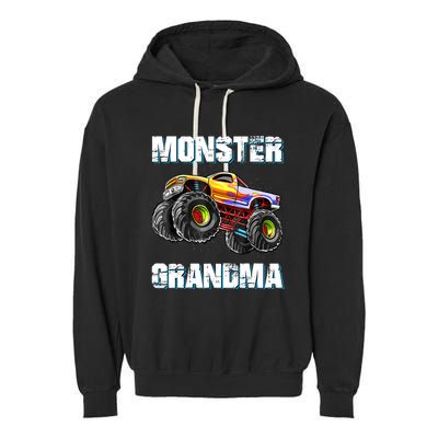 Monster Truck Grandma Monster Truck Are My Jam Truck Lovers Garment-Dyed Fleece Hoodie