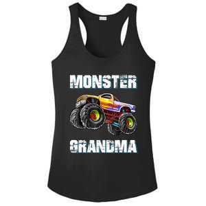 Monster Truck Grandma Monster Truck Are My Jam Truck Lovers Ladies PosiCharge Competitor Racerback Tank