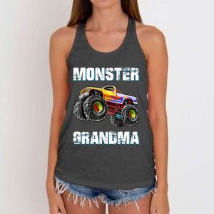 Monster Truck Grandma Monster Truck Are My Jam Truck Lovers Women's Knotted Racerback Tank