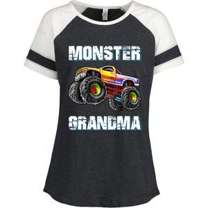 Monster Truck Grandma Monster Truck Are My Jam Truck Lovers Enza Ladies Jersey Colorblock Tee