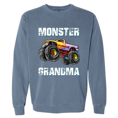 Monster Truck Grandma Monster Truck Are My Jam Truck Lovers Garment-Dyed Sweatshirt