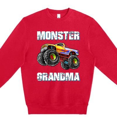 Monster Truck Grandma Monster Truck Are My Jam Truck Lovers Premium Crewneck Sweatshirt