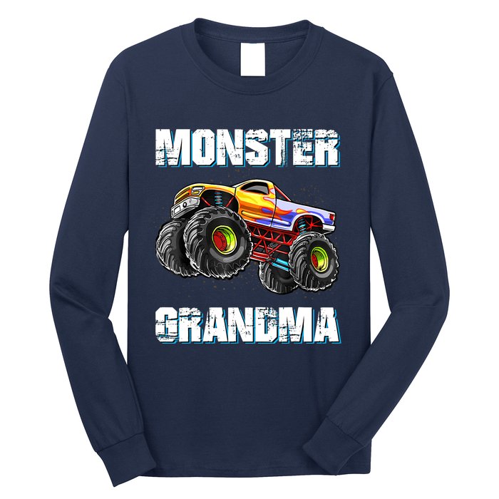 Monster Truck Grandma Monster Truck Are My Jam Truck Lovers Long Sleeve Shirt