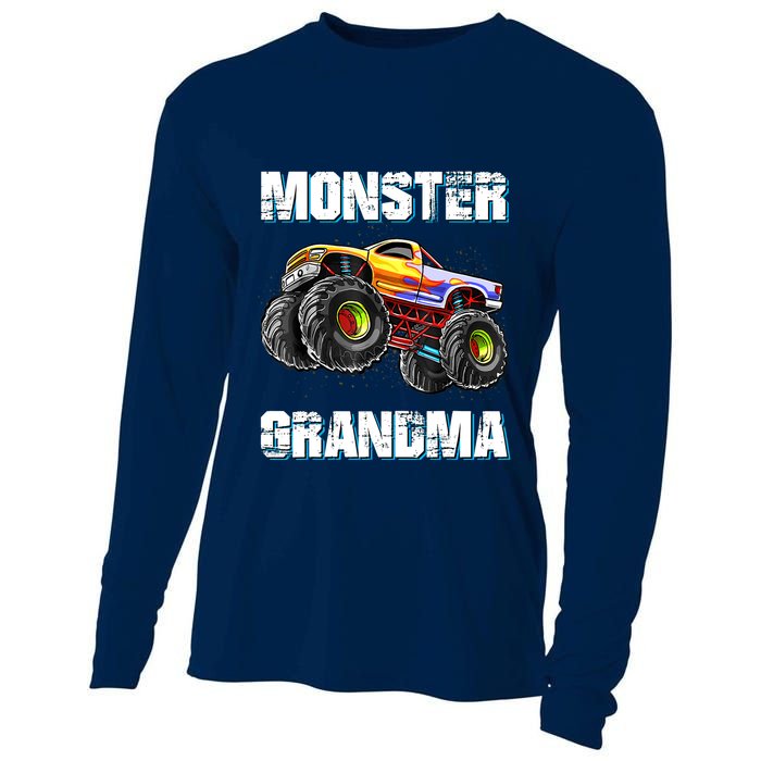 Monster Truck Grandma Monster Truck Are My Jam Truck Lovers Cooling Performance Long Sleeve Crew